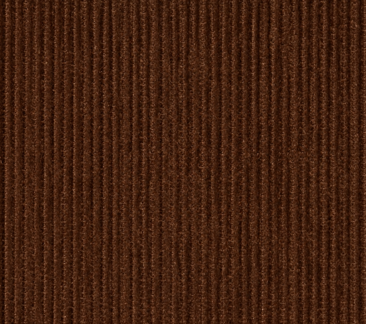 GENT ROW Cotton Pile Velvet Jeans in Chocolate Brown