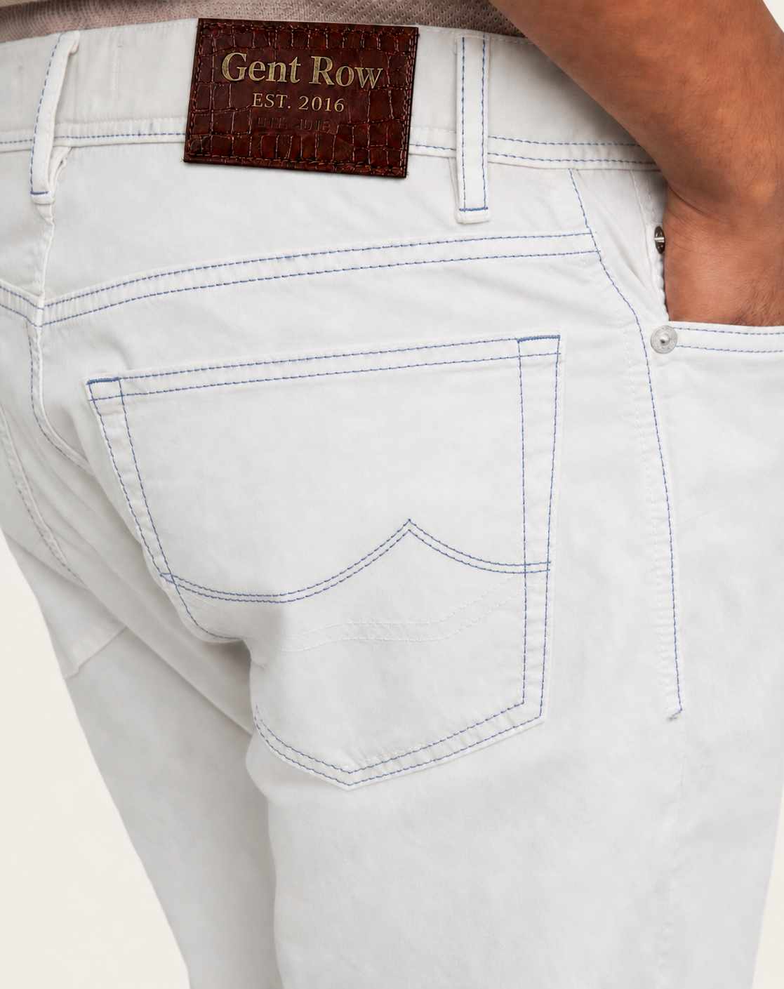 GENT ROW Cotton Stretch 5 Pocket Jeans