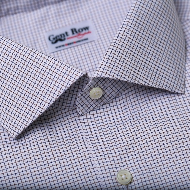 Gent Row Micro Check Button Down Shirt