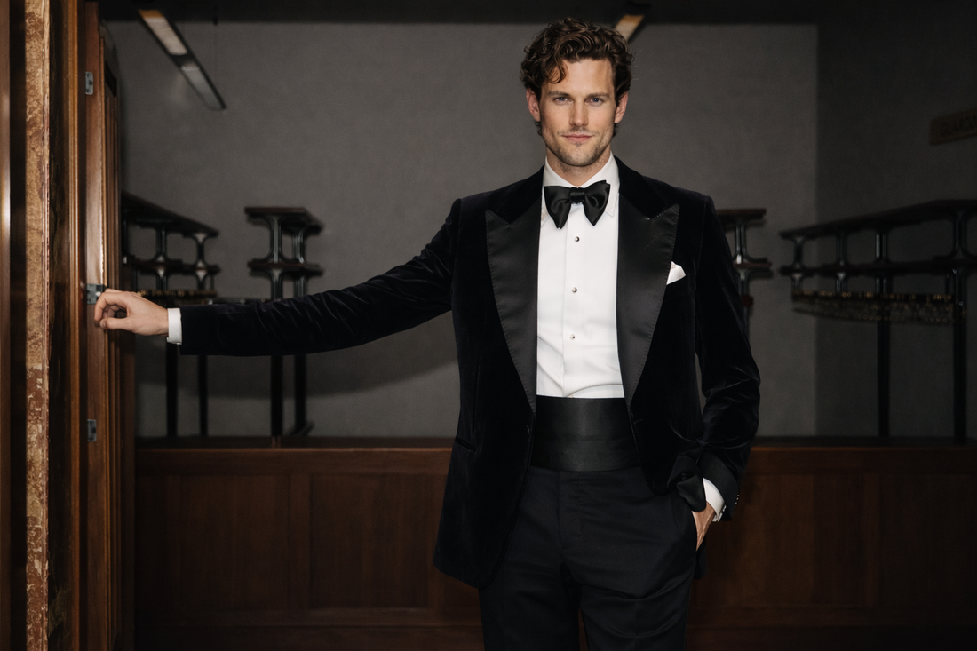 The Gent Row SIGNATURE Black Velvet Dinner Jacket: A Study in Modern Formal Authority