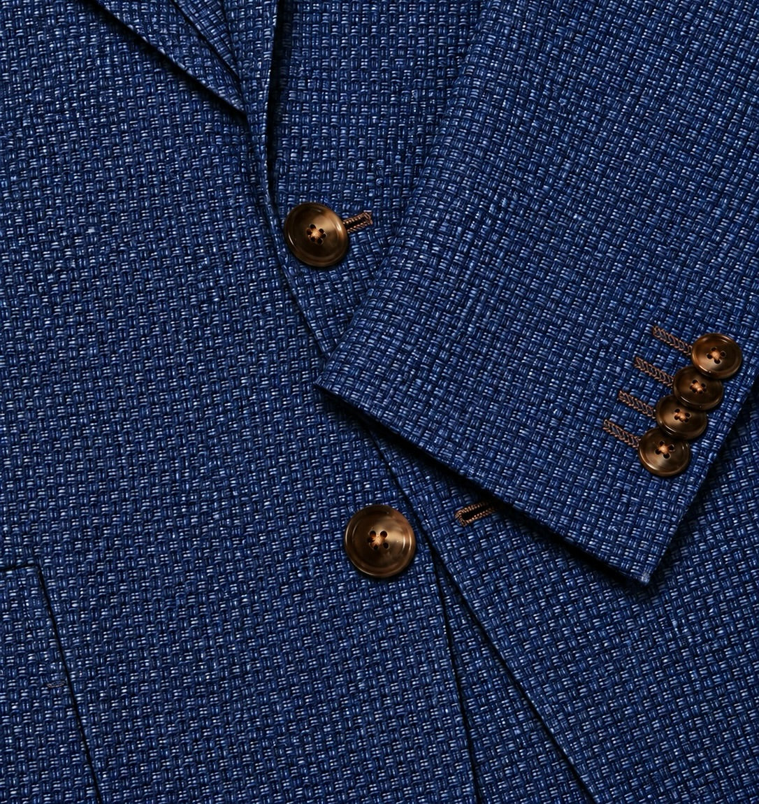 Gent Row Blue Basketweave Sport Coat