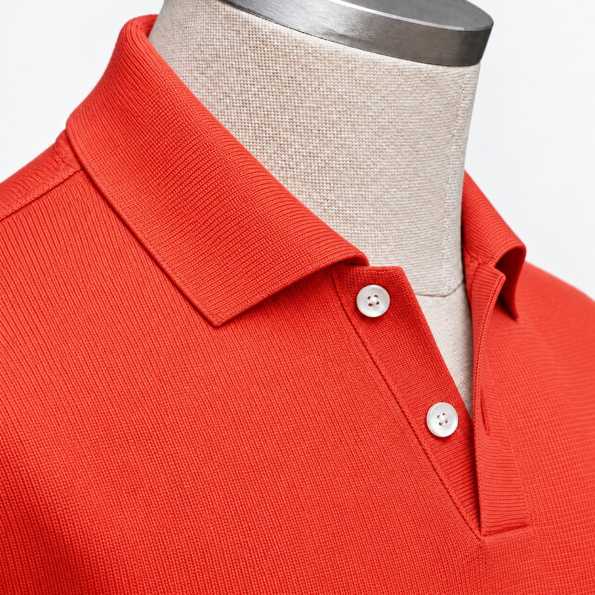 Gent Row Polo Short Sleeve, Organic Cotton in Coral