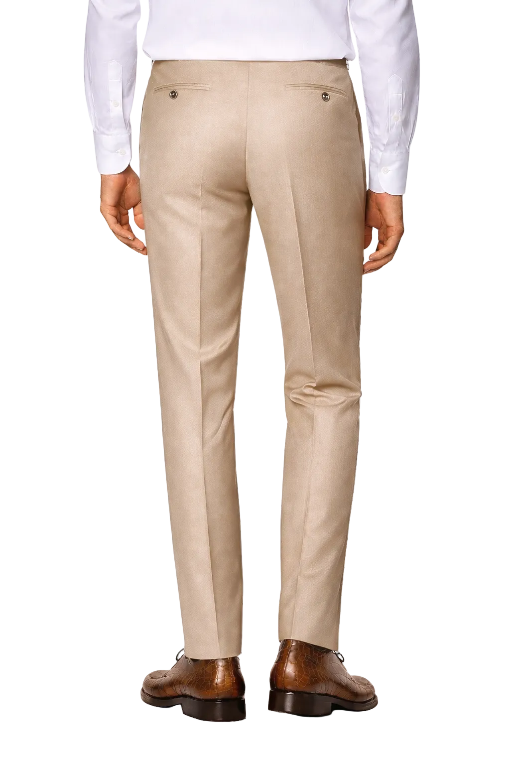 Gent Row Super 150's Bone Tan Twill Suit