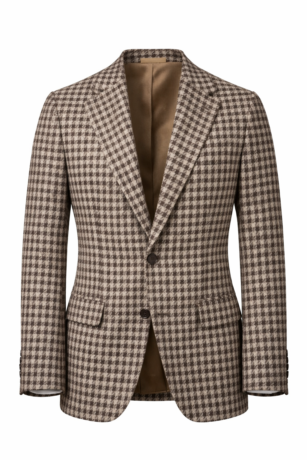 Gent Row Chocolate Brown Houndstooth Sport Coat