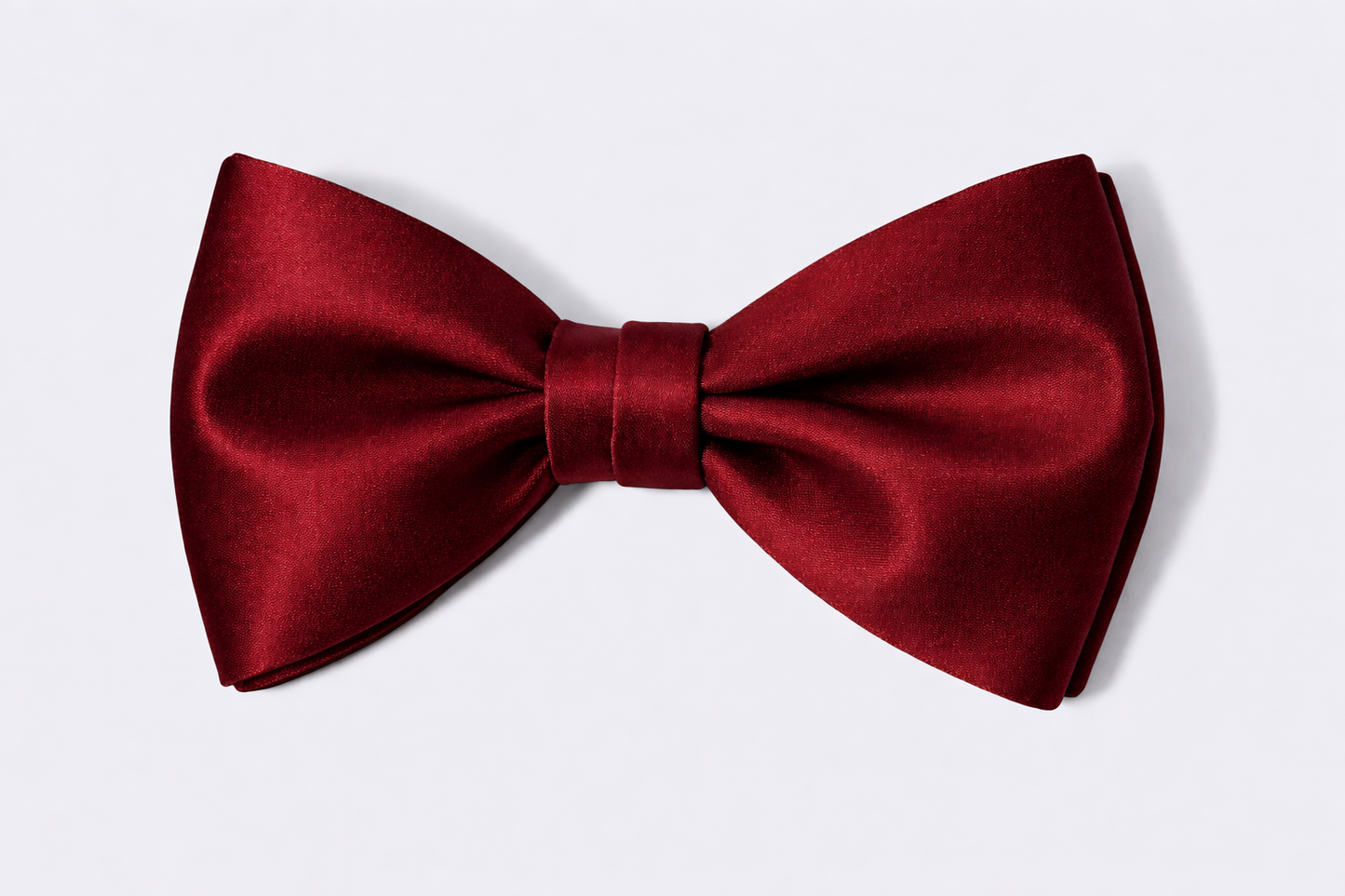 Gent Row Satin Pretied Bowtie in Red