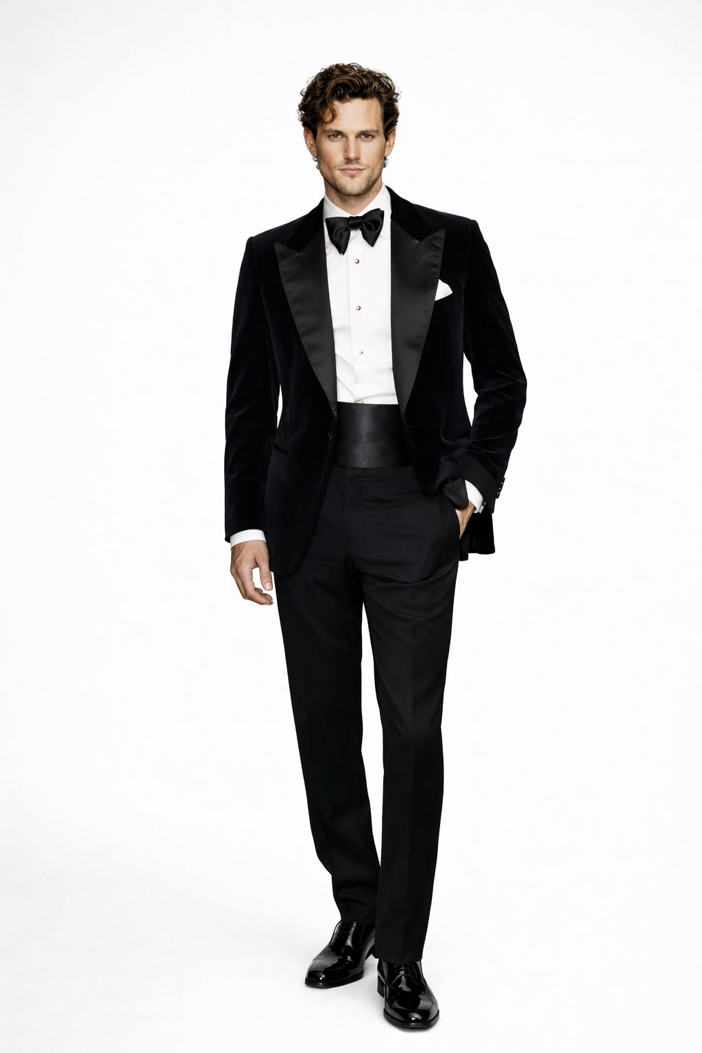 Gent Row SIGNATURE Black Velvet Dinner Jacket  (Reserve Below)