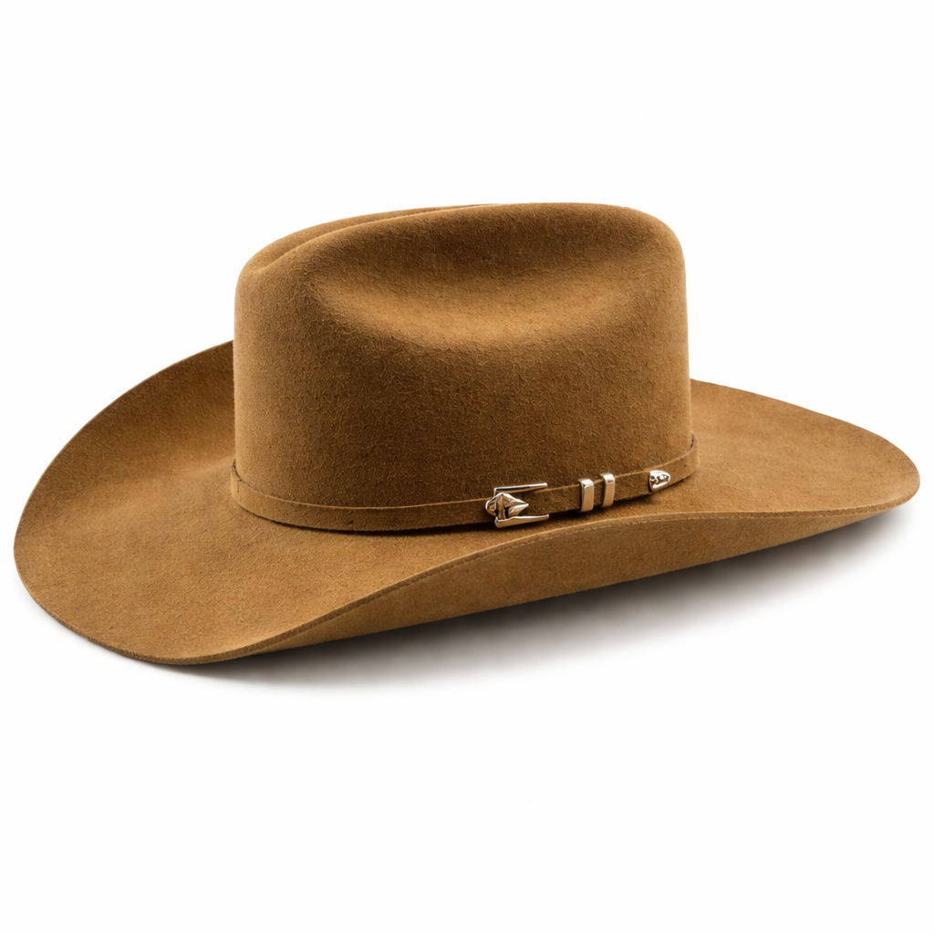 The Sovereign — Buffalo Felt Cowboy Hat in Mink