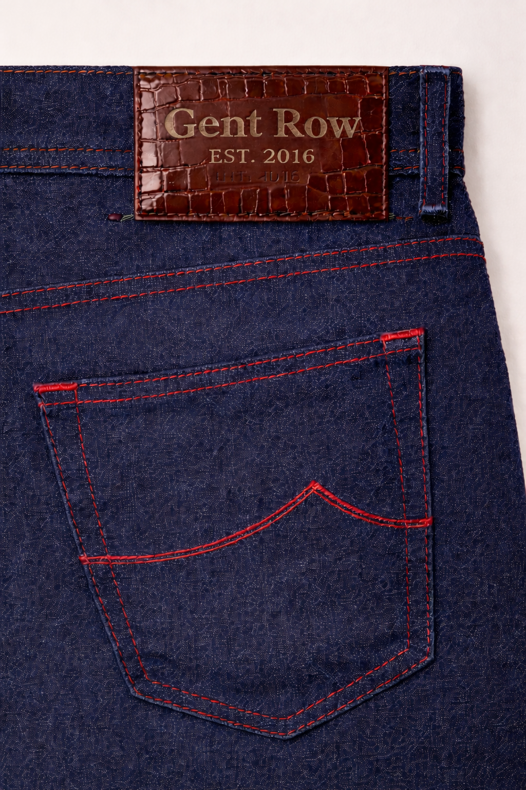 GENT ROW Fine Candiani Blue Denim Jean
