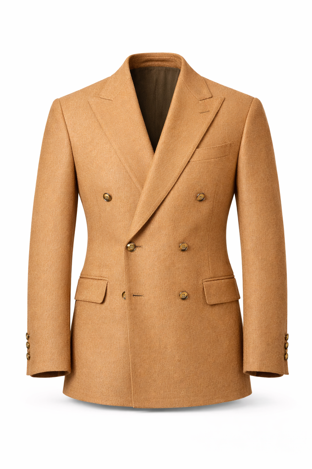 Gent Row 100% Camel Hair Sport Coat in Tan