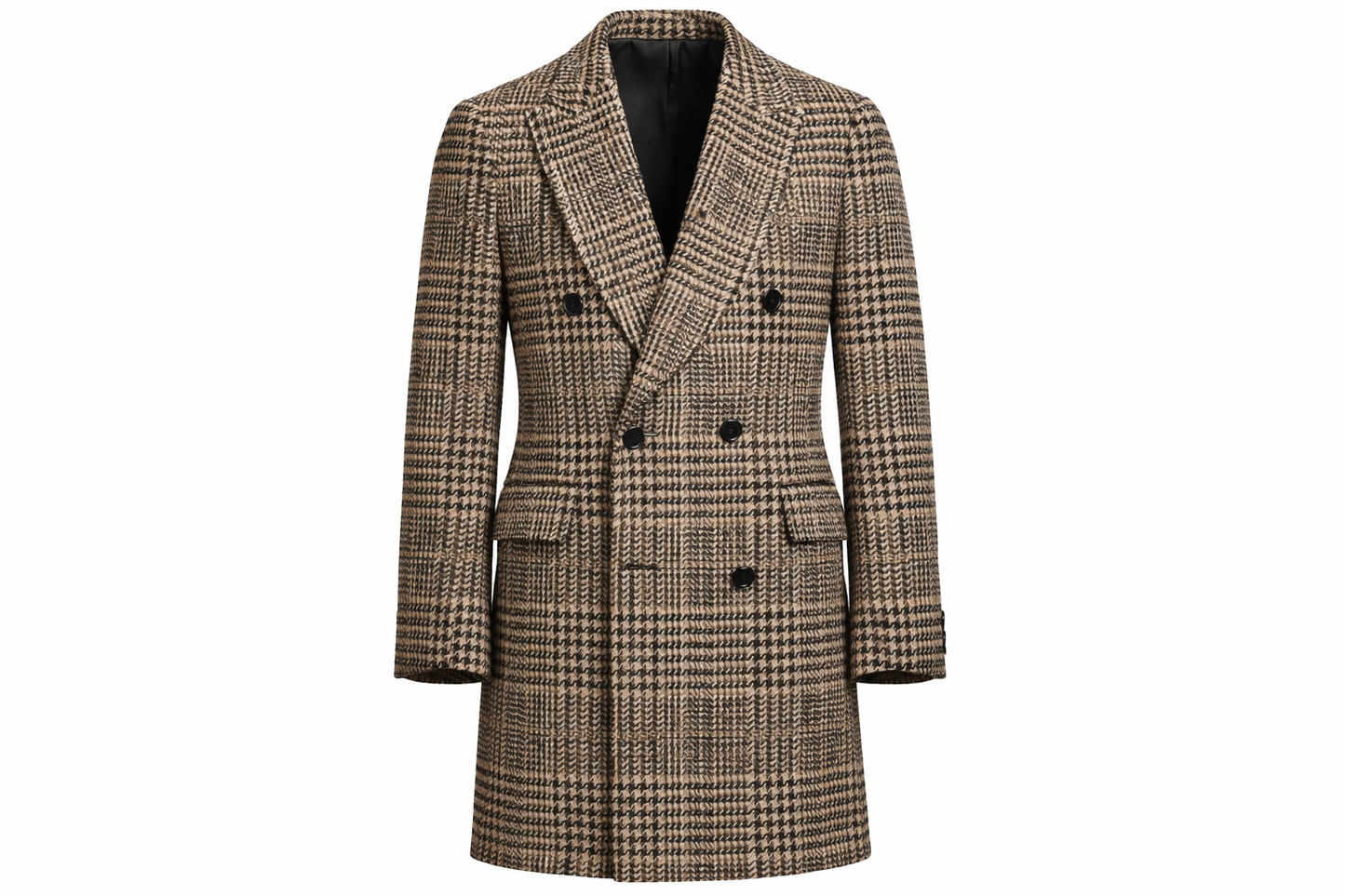 Gent Row Regency Plaid Overcoat