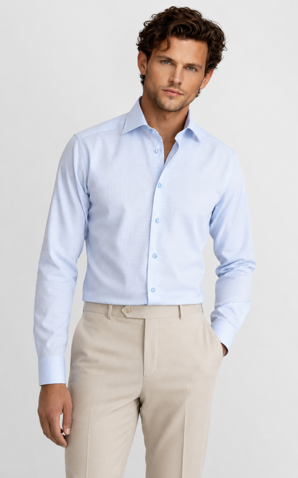 Gent Row Micro Dot Button Down Shirt