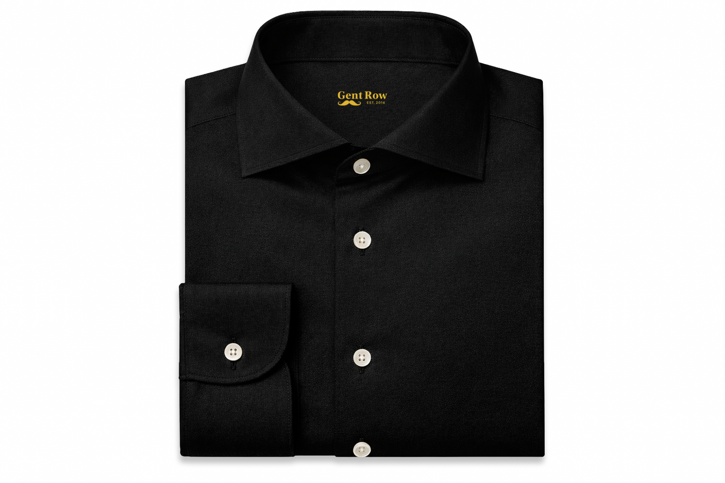 Gent Row The Heritage Jacquard Jersey Shirt in Black