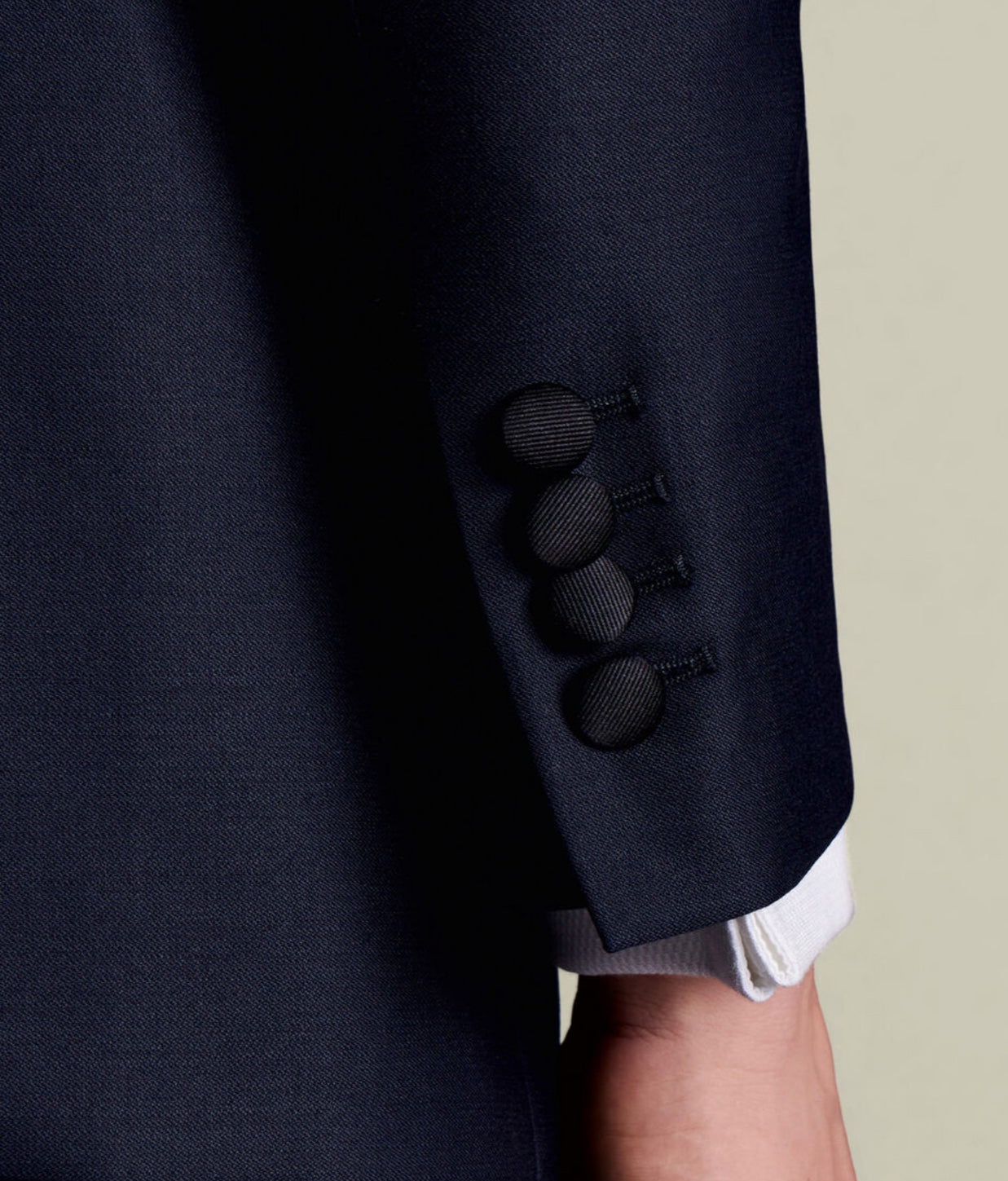 Gent Row Super 150's Tuxedo with Shawl Lapel Collar in Blue