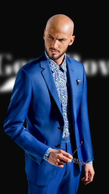 Gent Row Klein Blue Suit