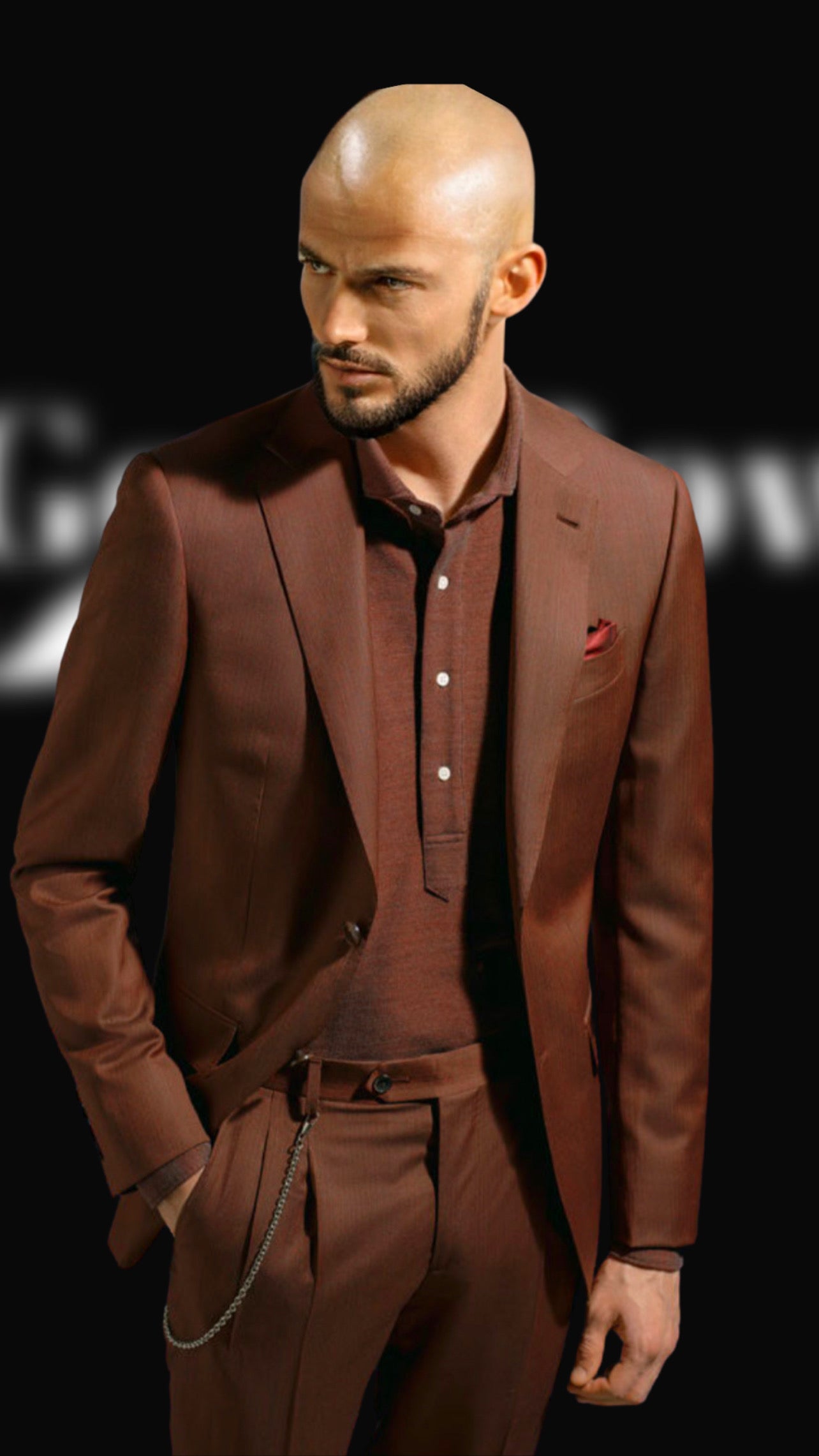 Gent Row Chocolate Brown Suit